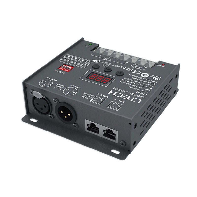 Max.576W,4CH CV DMX Decoder LT-904